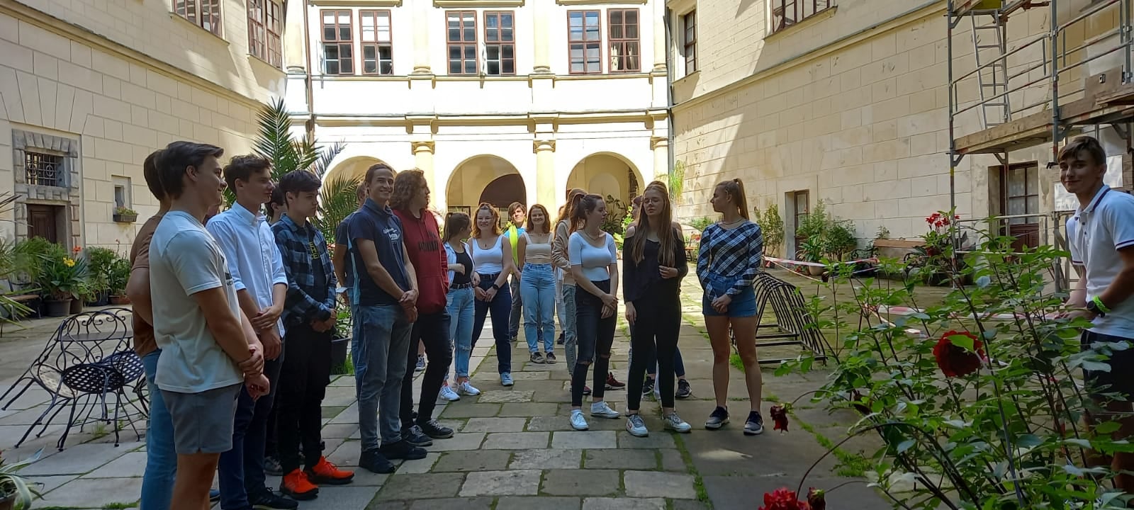 Třeťáci na zámku Hrubý Rohozec