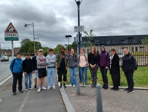 Studenti Gymnázia Turnov v ulici generála Lišky v Dunkerque, Francie, červen 2024